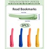 MYGLOAR 5er-Pack automatische Lesezeichen, Kinderlesezeichen, Lesezeichen, Papierlesezeichen, Lesezubehör, Silikon-Lesezeichen, Lesezeichenhalter,