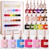 Double Rhythm 28Pcs 0.5Oz Gel Nail Polish Set Same Color