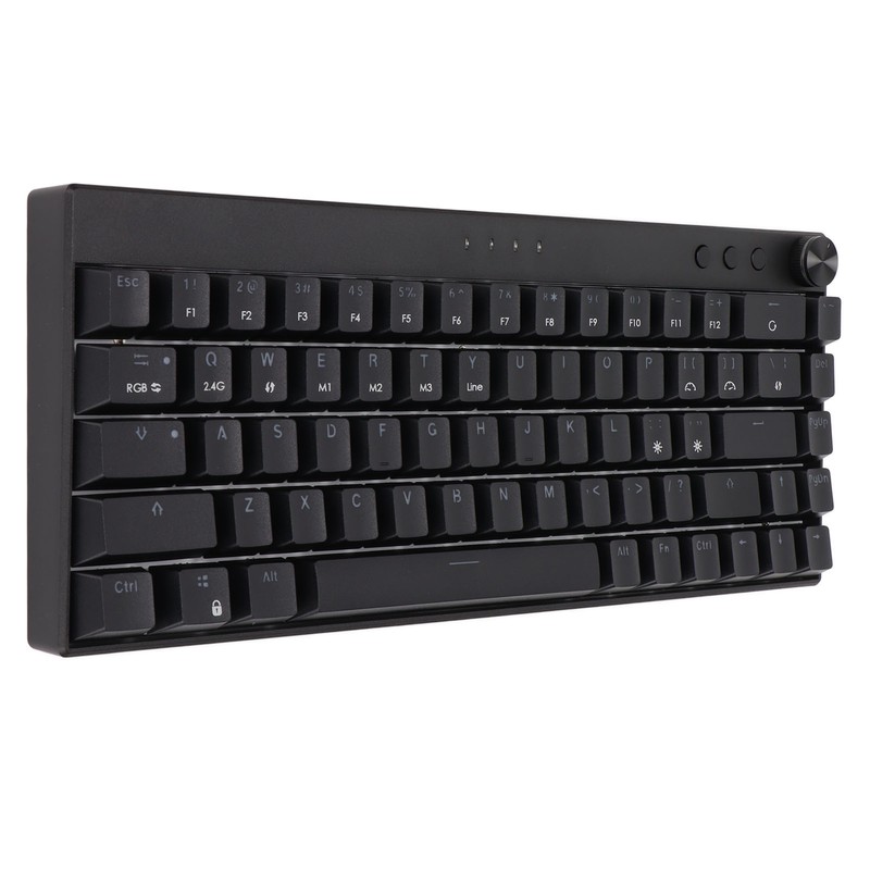Mechanical Keyboard 68 Keys Three Modes RGB Backlight 1800mAh BatteryBlack