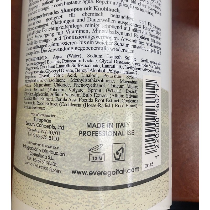 Ever Ego Garlic Shampoo 500Ml & Garlic Hair Mask 500Ml