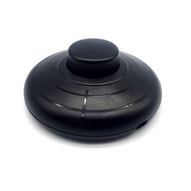 FUJIE 1 x Foot Pedal Switch Black Round Cable Foot Switch 250 V/2 A for Floor Lights and Table Lamps