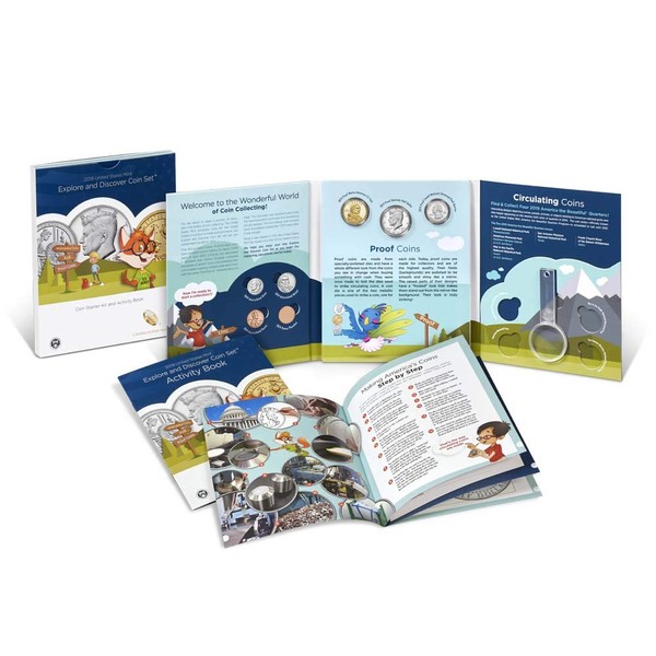 Coin Starter Kit & Activity Book for Kids - Explore & Discover Set