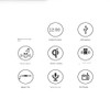 Yjijaiifd Bluetooth 5.0 Wireless Charger Computer Speaker LED Alarm Clock