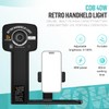 LENSGO 40SHC Retro Video Light with Phone/Camera Stand, Rechargeable 40W