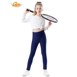 Baby Girl Leggings, Leggings for Girls Uniform with Comfortable Stretchy, Soft Full Length Infant Leggings, Ankle Length Cotton Leggings with Great Softness and Breathability, Navy Blue,18-24 Months