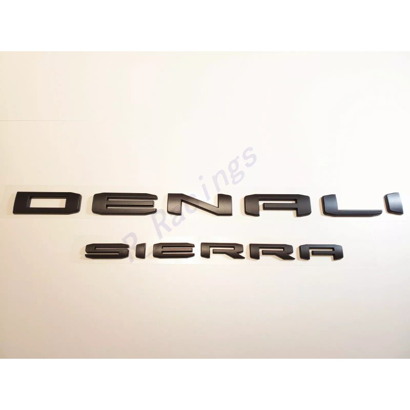 GMC OVERLAY Matte Black DENALI HD DENALI SIERRA Emblem 2020+GMC