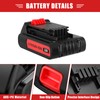 TURPOW New Model 3.8Ah 20 Volt Battery and Charger Compatible