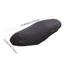 Ronyme Bending Beam Motorcycle Seat Cover Anti Slip Cushion Breathable Dustproof Easily Install Accessory Motorbike Seat Protector, Black