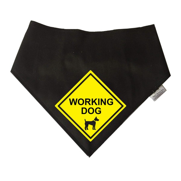 Spoilt Rotten Pets WORKING DOG - Alert Yellow Warning Sign