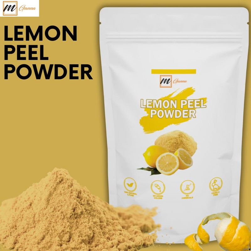 mGanna 100% Natural Lemon Peel Powder For Skin Care and