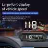 Smart HUD Display Digital Solar Charged Displays Time Temp Over