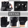 CHROME CRANE TB030 Men's Gloves, Leather, Fingerless, Biking, Cycling, Training,