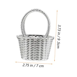 KOMBIUDA 24pcs Party Candy Baskets Elegant Storage Baskets for Weddings Parties and Festivals for Treats Favors Lightweight and Reusable Design