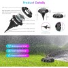 Garden Lights 16-Pack Solar Disk Lights LED Outdoor Waterproof Garden