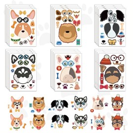 Pegatinas para Niños,36 pcs Pegatinas de Perro,Calcomanias Decorativas de Alta Calidad HD Impermeables,Variedad de Combinaciones,La Artesanía Favorita para Niños de 4 a 10 Años.(Perro)