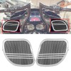 MACHSWON Motorcycle Tri-Line Speaker Grills, Front Fairing Speaker Cover, 2015-2022