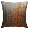 Dark Grey Rust Throw Pillow Covers 18"X18" Cozy Velvet Square