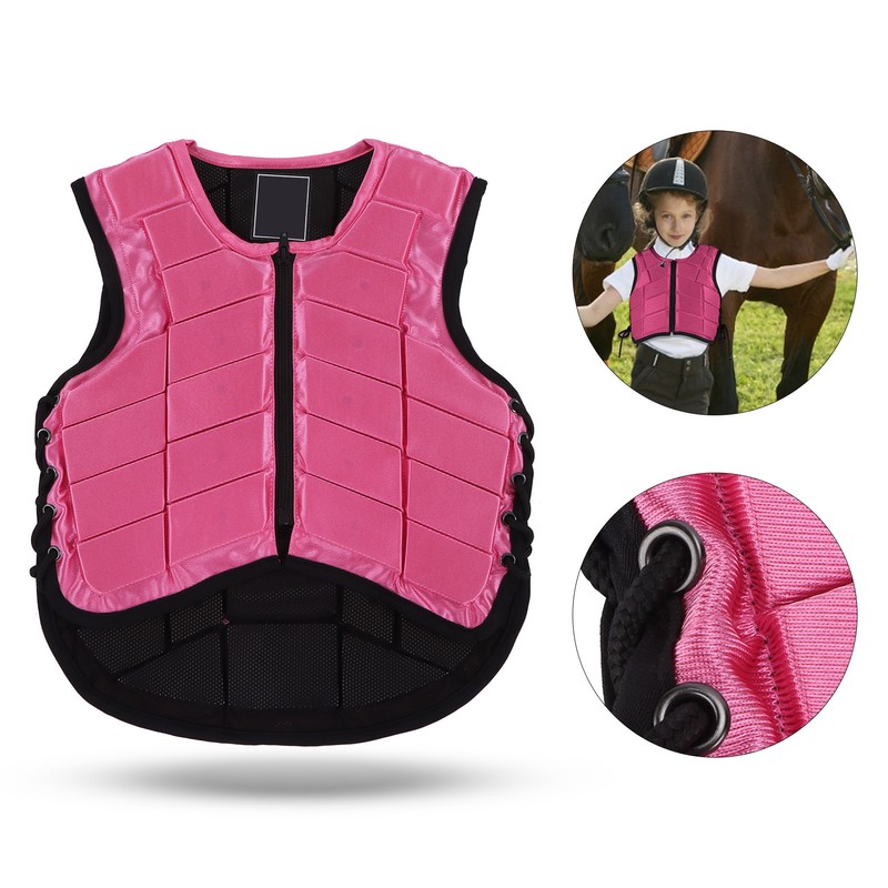 Kids Equestrian Vest Foam Padded Safety Horse Riding Protective Gear