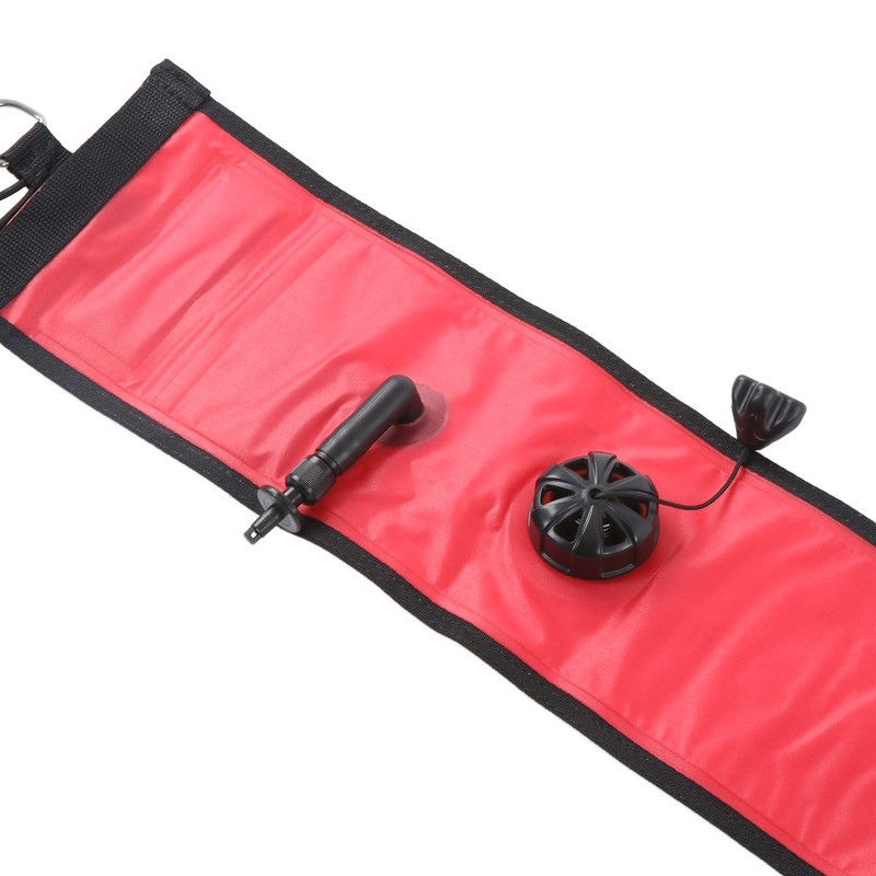 180x15cm Scuba Diving Surface Marker Buoy High Visibility Inflatable Surface