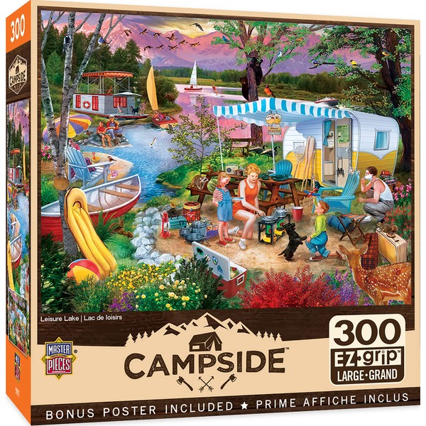 MasterPieces - 300 Piece Jigsaw Puzzle, Large EZ Grip Shapes,