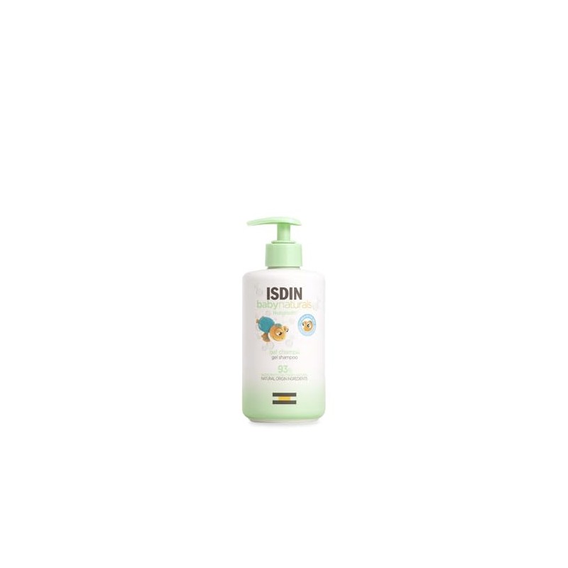 ISDIN Baby Naturals Shampoo para Bebé, con un 93% de