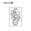 Seahorse Temporary Tattoos, Realistic Waterproof