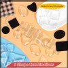 Hilitchi 72Pcs Fridge Magnets Craft Set Magnets Craft with Adhesive