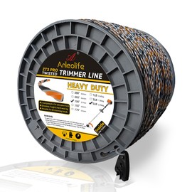 A ANLEOLIFE 5-Pound ZT3 Pro Heavy Duty Diamond .105-Inch-by-1410-ft Twisted Trimmer Line Spool,3-Component Tri-Extrusion 2.65-mm-by-430-meter Weed Eater String