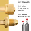 JZWELD Oxygen & Acetylene Regulators, CGA540 and CGA510 Inlet Connection