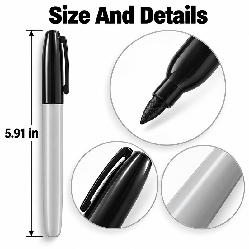 Fine Point Permanent Markers – Durable Long-Lasting Ink Pens for