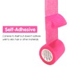 6 Rolls Pink Cohesive Bandage 7.5cm X４.5cm, Flexible Bandage,Non-Woven Cohesive,