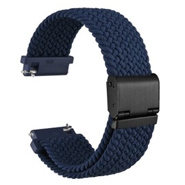 WOCCI Nylon Watch Strap, Stepless Wrist Adjustment, Smart Watch Replacement Band, Available Lug Sizes: 0.71 inches (18 mm), 0.75 inches (19 mm), 0.79 inches (20 mm), 0.83 inches (21 mm), 0.87 inches