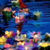 Superdream Colorful Solar Power Energy Floating Lotus Flower LED Accent