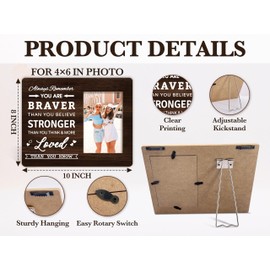 Inspirational Picture Frame For Women, Gifts For Birthday Christmas, Motivational Quotes Wooden Photo Frame, Encouragement Gifts For Women Friends Family Sister, Cheer Up Decor For Office Home-17