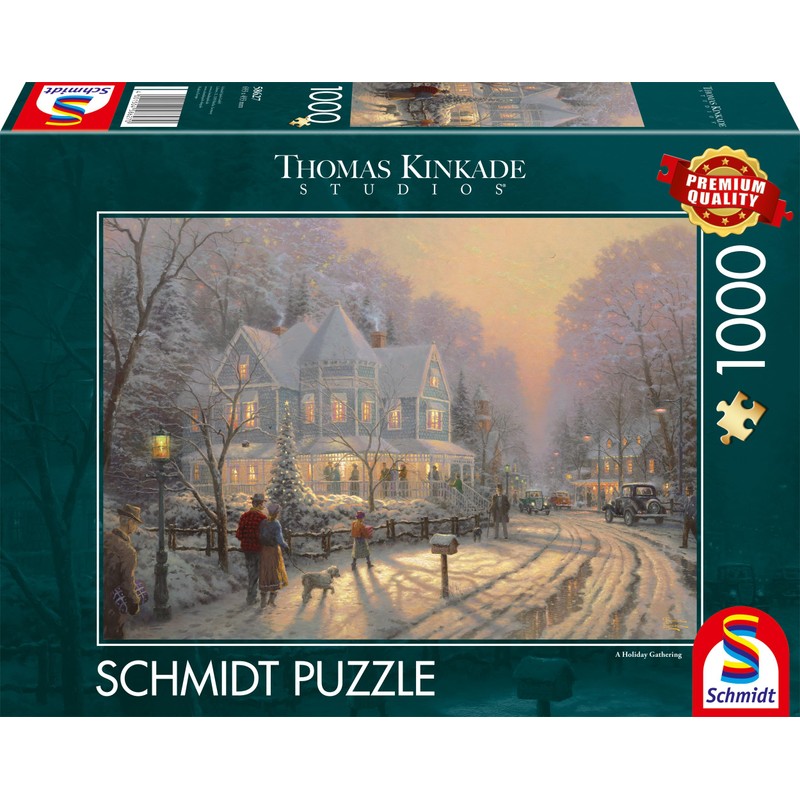 Schmidt Spiele 58627 Festive Christmas Days Thomas Kinkade Jigsaw Puzzle