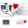 Thermometer Hygrometer, 12V High/Low Temperature Humidity Monitor, 0~120dB Adjustable Audible/Visual
