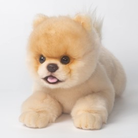 16 Inch- Pomeranian Stuffed Animals Toy Dog,Plush Puppy Realistic Cute Toy Dog Present Gift for Girls Boys with Box