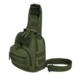 East West U.S.A RT517 Tactical Sling Chest Utility Shoulder Bag, Olive