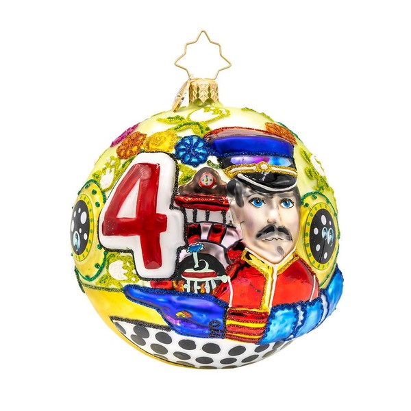 Christopher Radko Hand-Crafted European Glass Christmas Tree Decorative Ornament, Beatles'