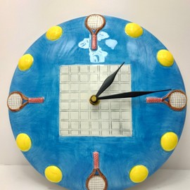 Ceramic Tennis Clock