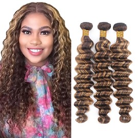 2 EC P4/27 DP Human Hair Bundles Extensions 26 28 30 Inch