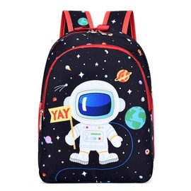 CHERUBIC - Mochila preescolar ligera y resistente al agua para niños y niñas de 3 a 5 años, Astronauts, Small-12"H(can't fit folder)