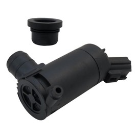 Premium 12V Windshield Washer Pump for Ford 1999-2007 Mustang,with Rubber Grommet Replaces 7R33-17664-DA, 7L8Z-17664-A, F6SZ-17664-A