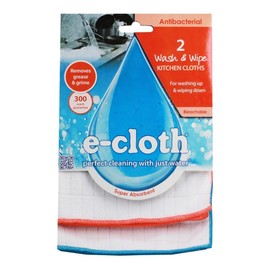 E-Cloth Antibacterial Wash & Wipe Cl 2unit X 5 (Pack of 5)