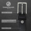 LINDENMANN Men's Full Leather Belt Made of Cowhide Leather, 30