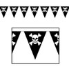 Beistle Jolly Roger Pennant Banner Pack of 3