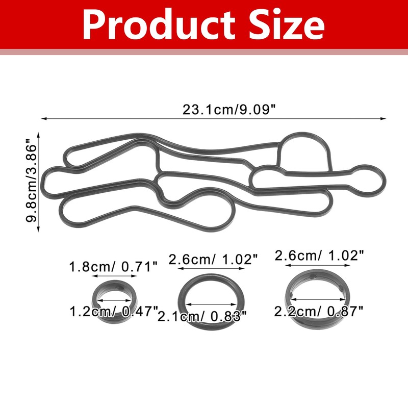 Engine Oil Cooler Gasket for Land Rover Range Rover 2016-2020