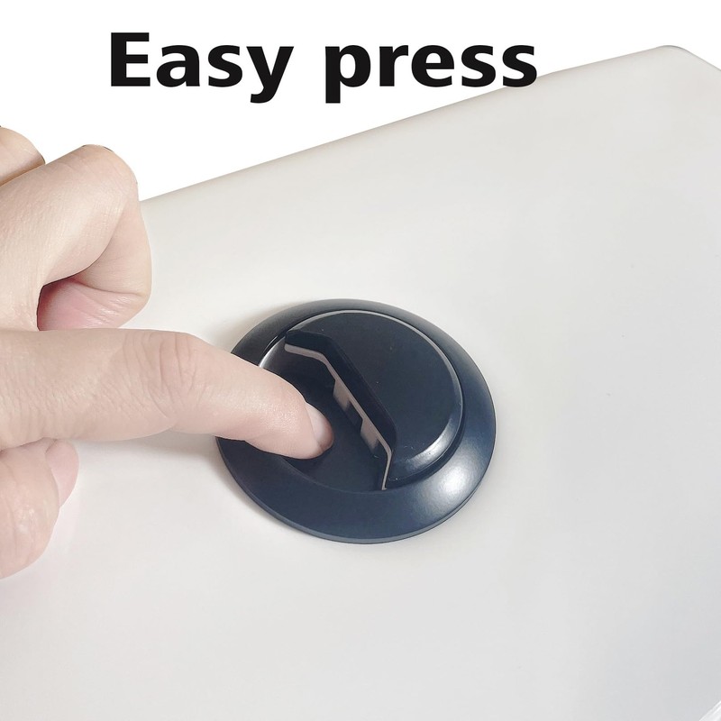 Matte Black Toilet Push Button Round 48mm Thread Dual Flush