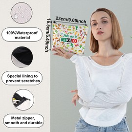 WZMPA Mexiko-Reise-Kosmetiktasche, Mexiko-Reise-Geschenke, Take Me To Mexiko, Reißverschluss, Mexiko, Urlaub, Reisetasche, Nehmen Sie Mexiko, Passform: