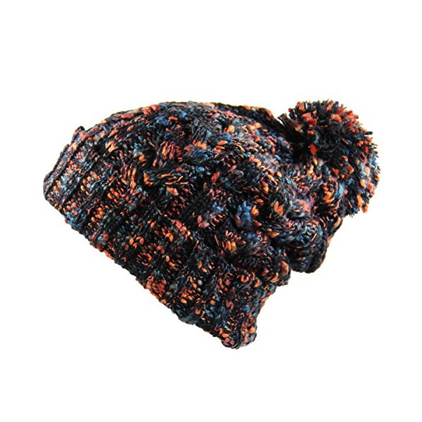 RW Winter Warm Baggy Knit Slouchy Multi Color Beanie Hat